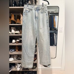 Straight Leg Light Blue Jeans